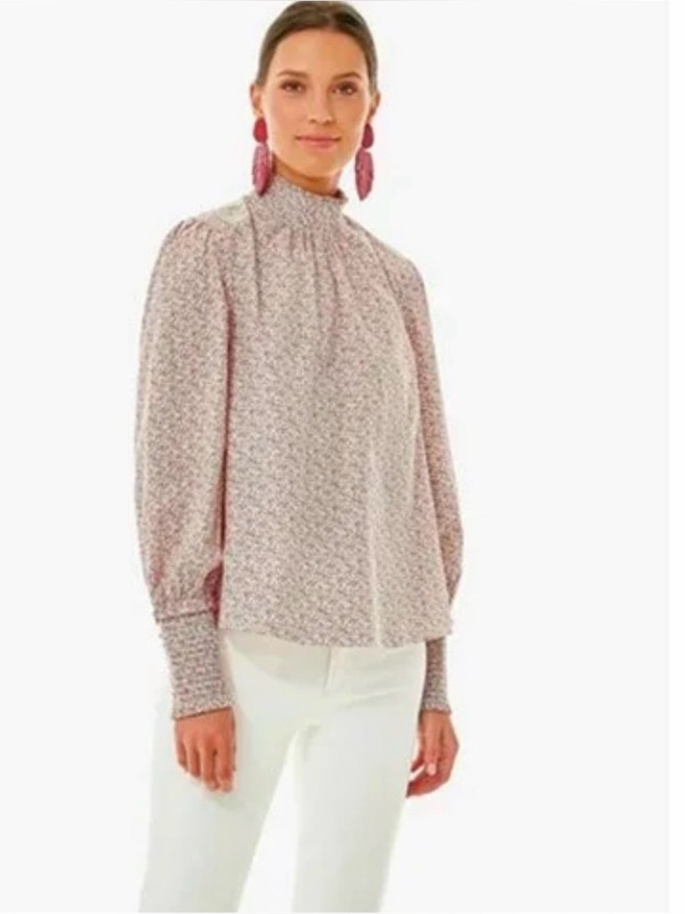 Pomander Place by Tuckernuck Floral Smocked Modoc Blouse